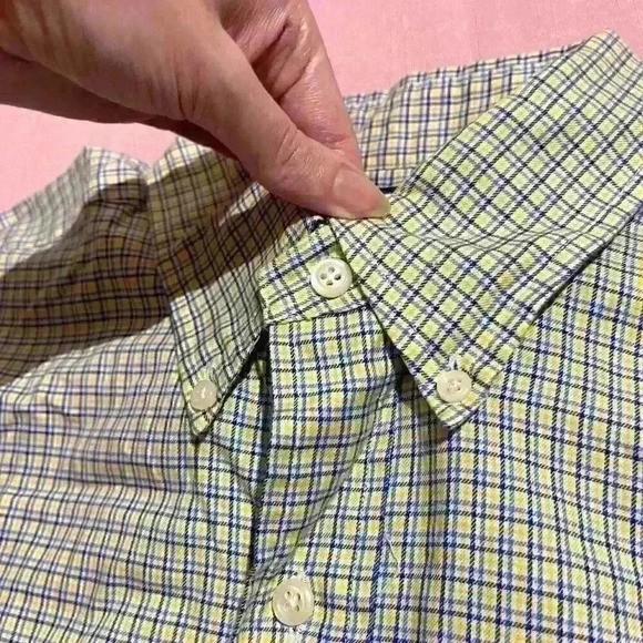 Vintage Ralph Lauren Mens Plaid Long Sleeve Button Up Shirt Yarmouth 16 32/33 - Picture 10 of 11
